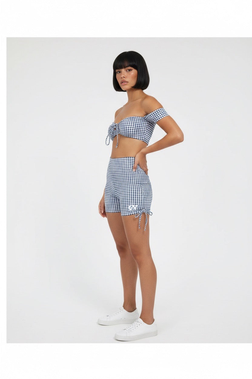 Ruby at Tropez Black & White Bra & Shorty